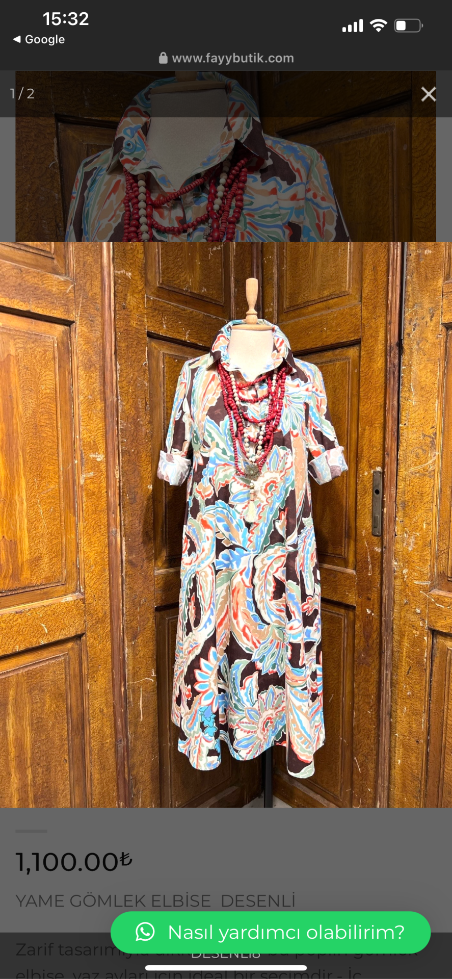 Poplin Elbise