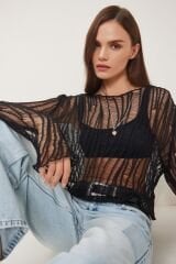 Fileli Crop Bluz