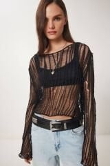 Fileli Crop Bluz