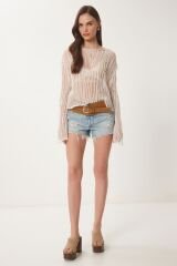 Fileli Crop Bluz