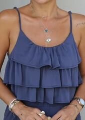 Fırfırlı Crop Pantolon Takım
