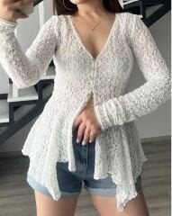 Dantelli Bluz Hırka